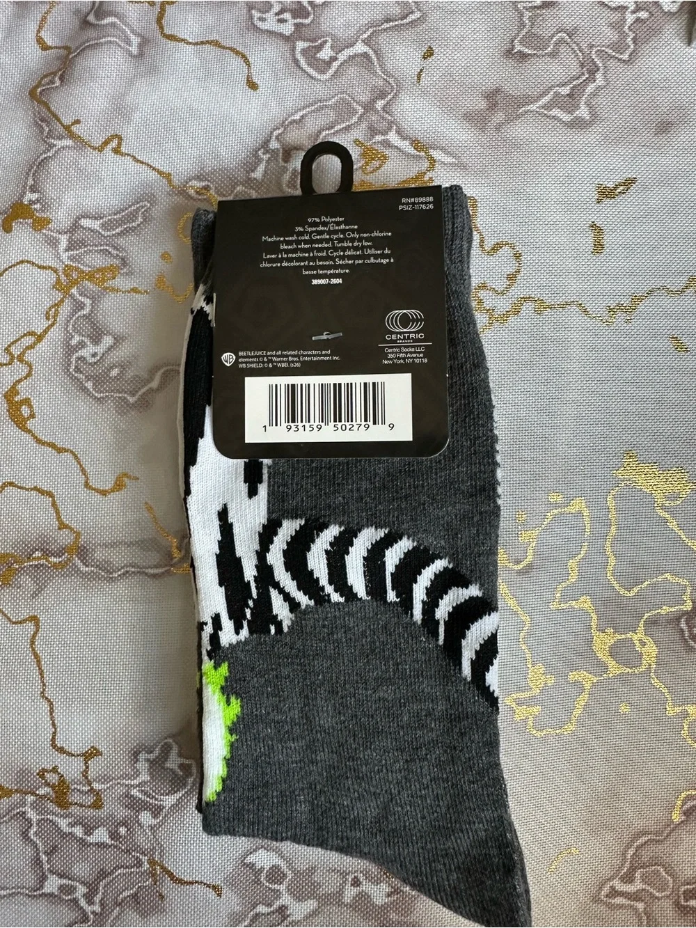 Warner Bros. 97% polyester